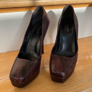 Gucci Python Skin Heels